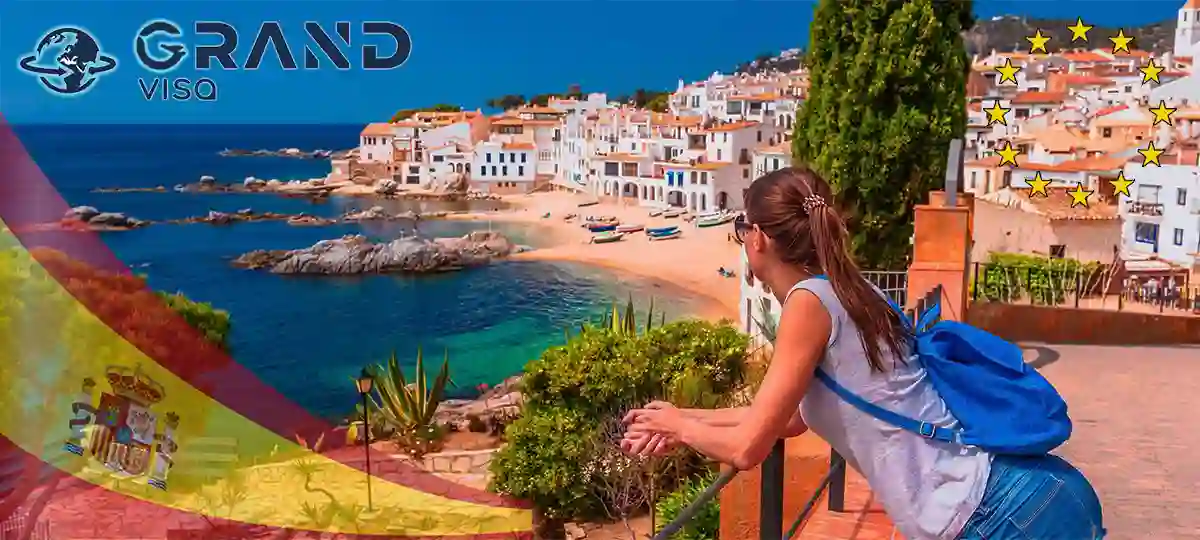 دختر اسپانیایی. ویزای اسپانیا